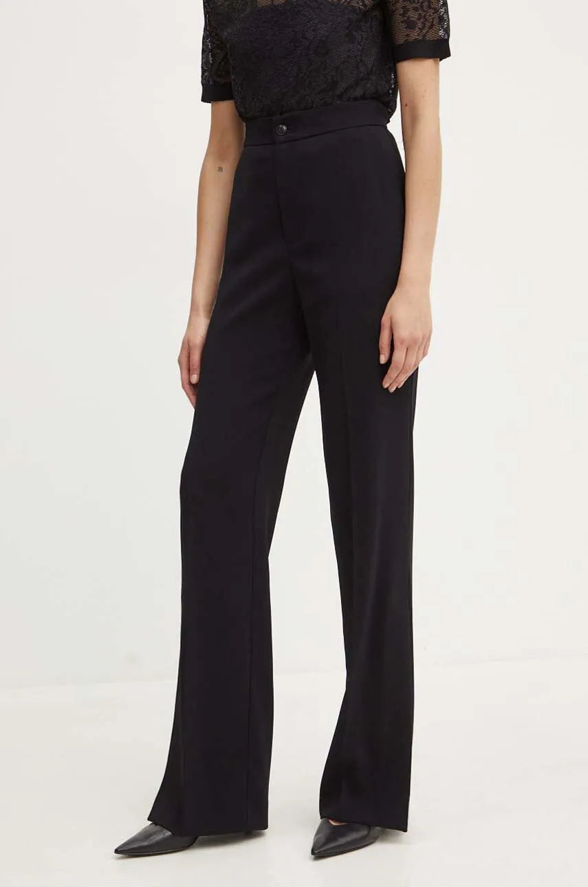 Pantalón sastrero con abertura negro Twinset