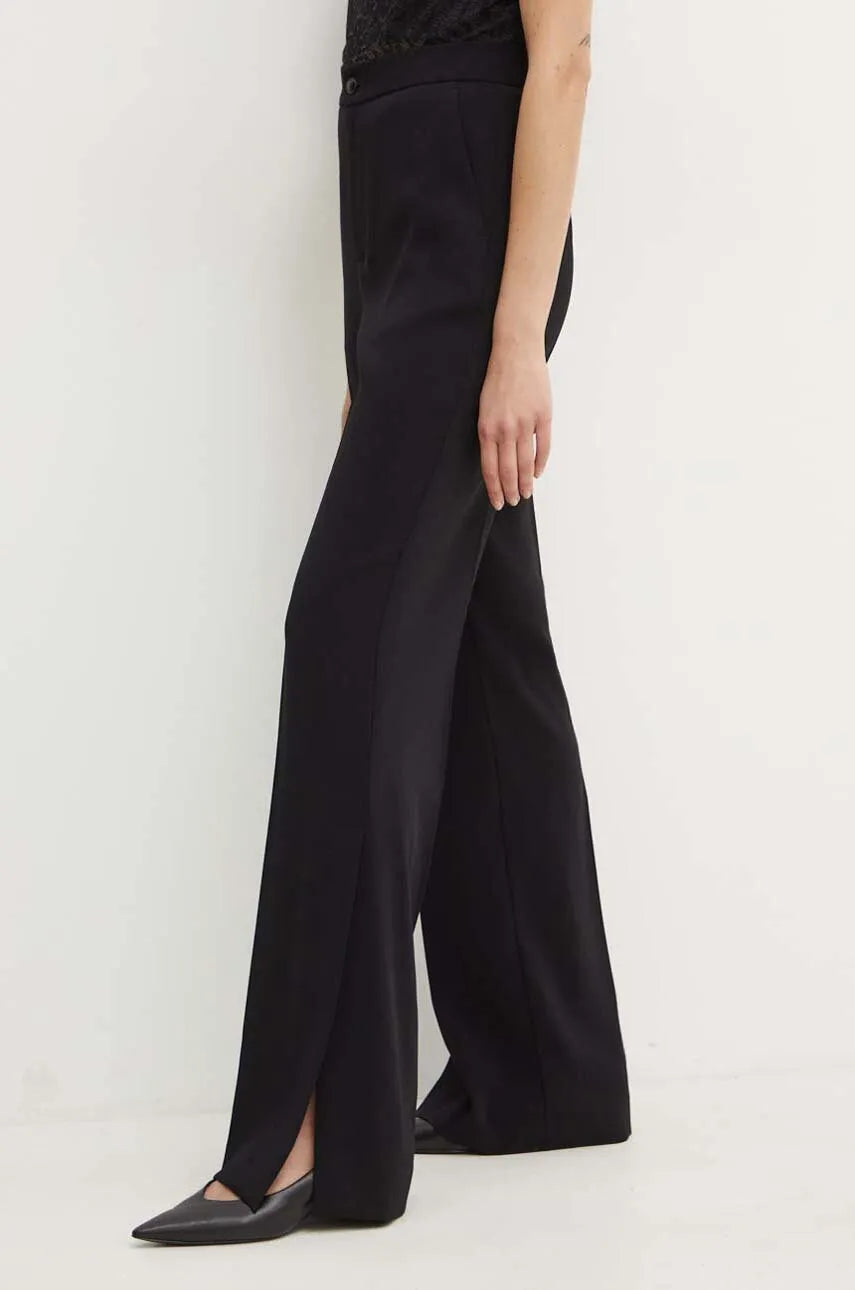 Pantalón sastrero con abertura negro Twinset