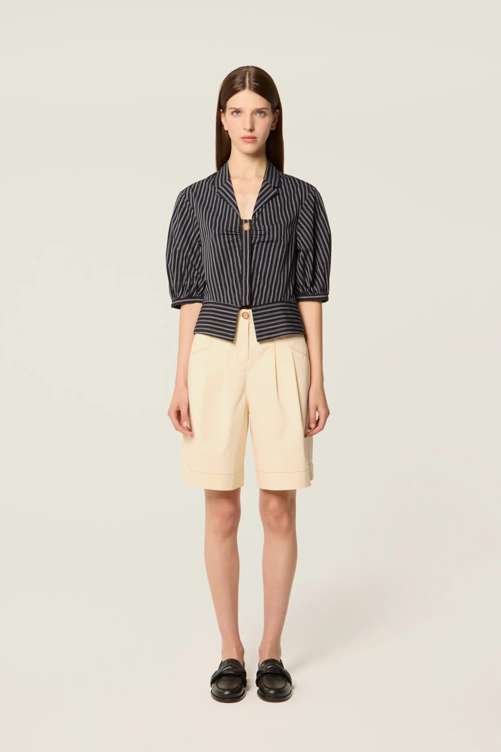 Camisa Coria a rayas con mangas balloon Tressé