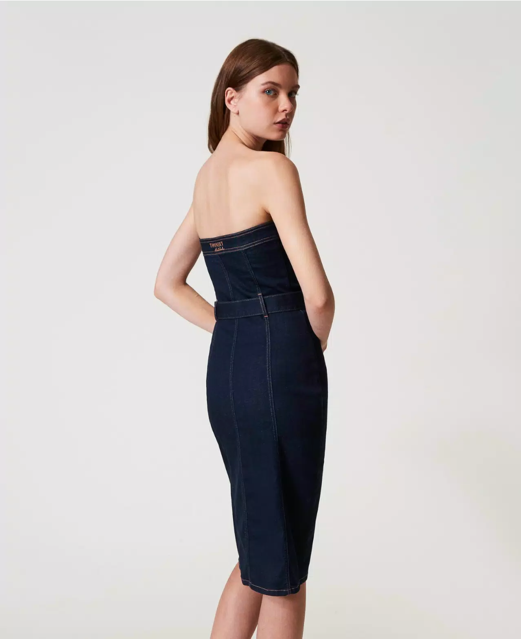 Vestido de jean ajustado Cintia Twinset