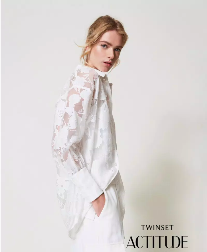 Camisa de organza Flora Twinset