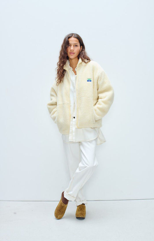 Campera Hoktown corderito crudo American Vintage