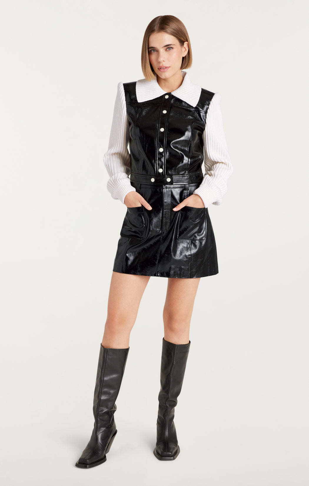 Campera de mangas tejidas Cinq a Sept