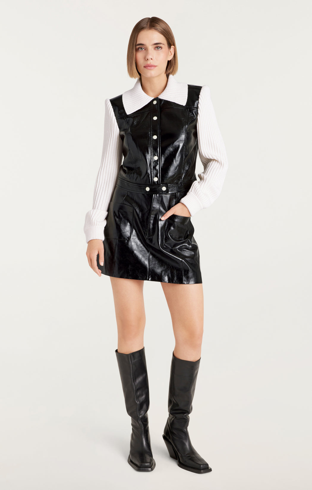 Campera de mangas tejidas Cinq a Sept