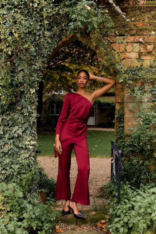 Pantalón Seren burdeos Lady Pipa