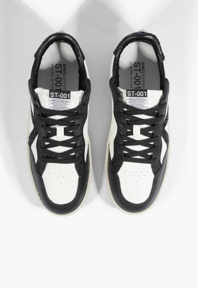 Sneaker Ben blanco y negro Schutz