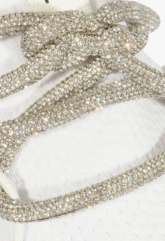 Sneaker cordon lurex blanco Schutz