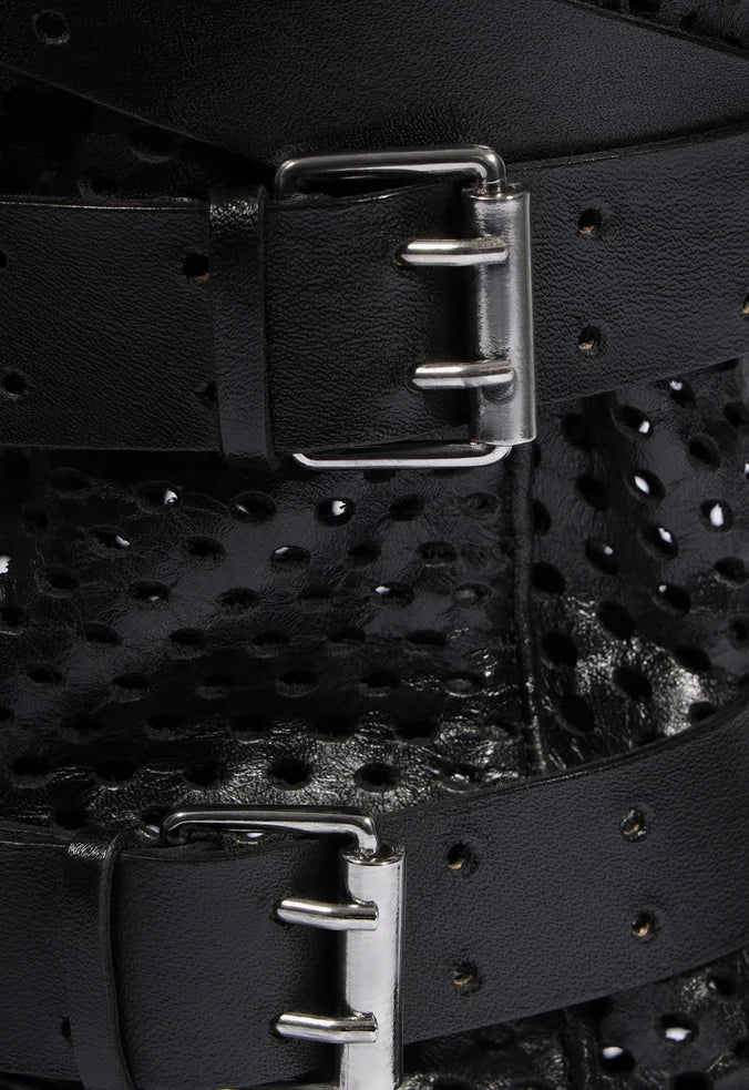 Bota de caña alta negra mesh Schutz