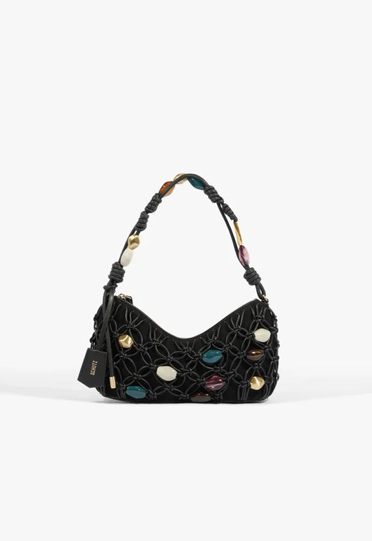 Cartera Baguette con apliques Schutz