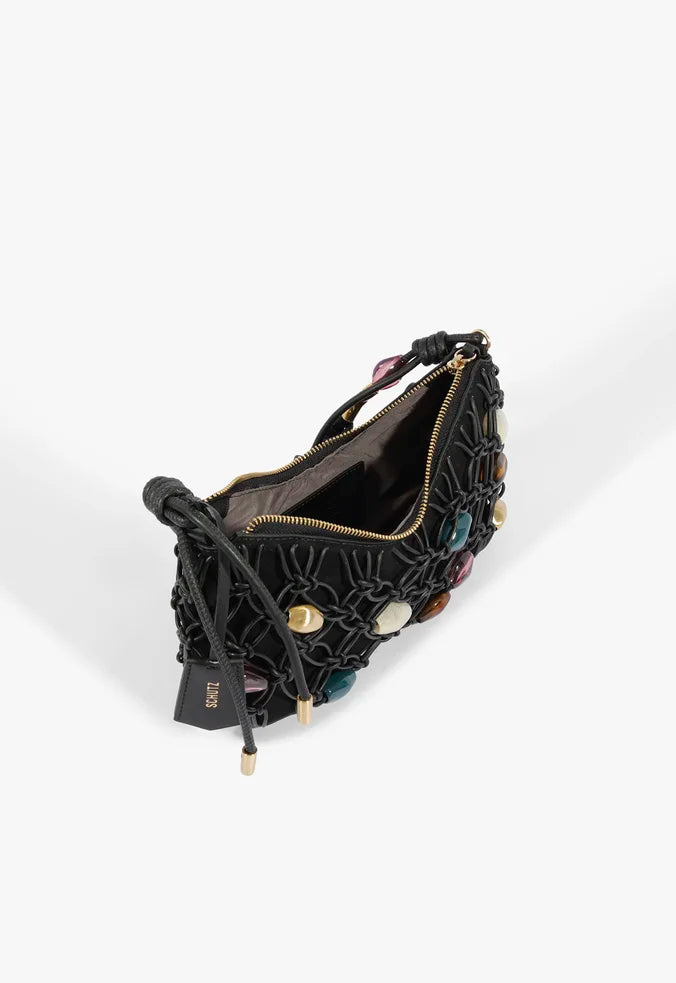 Cartera Baguette con apliques Schutz