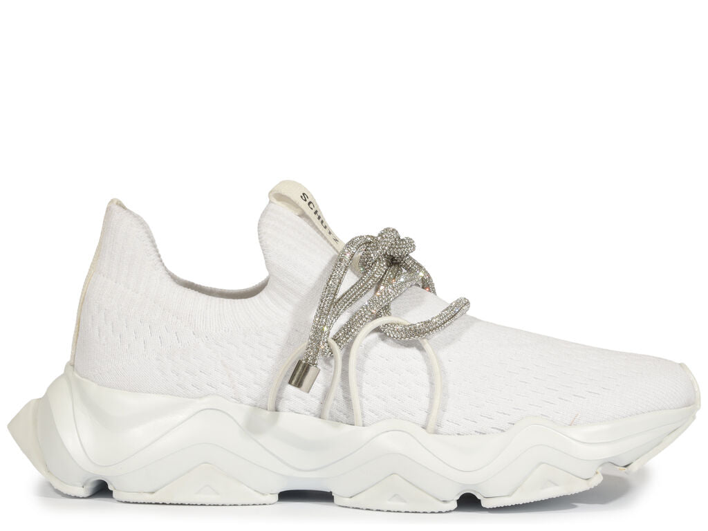 Sneaker cordon lurex blanco Schutz