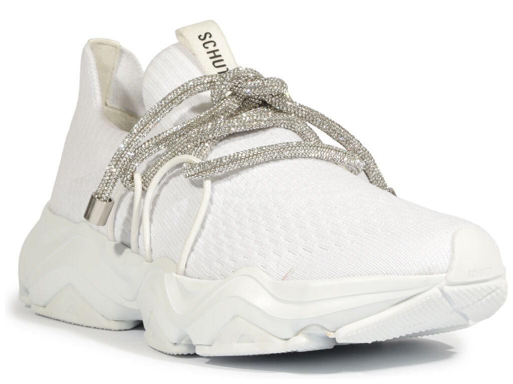 Sneaker cordon lurex blanco Schutz