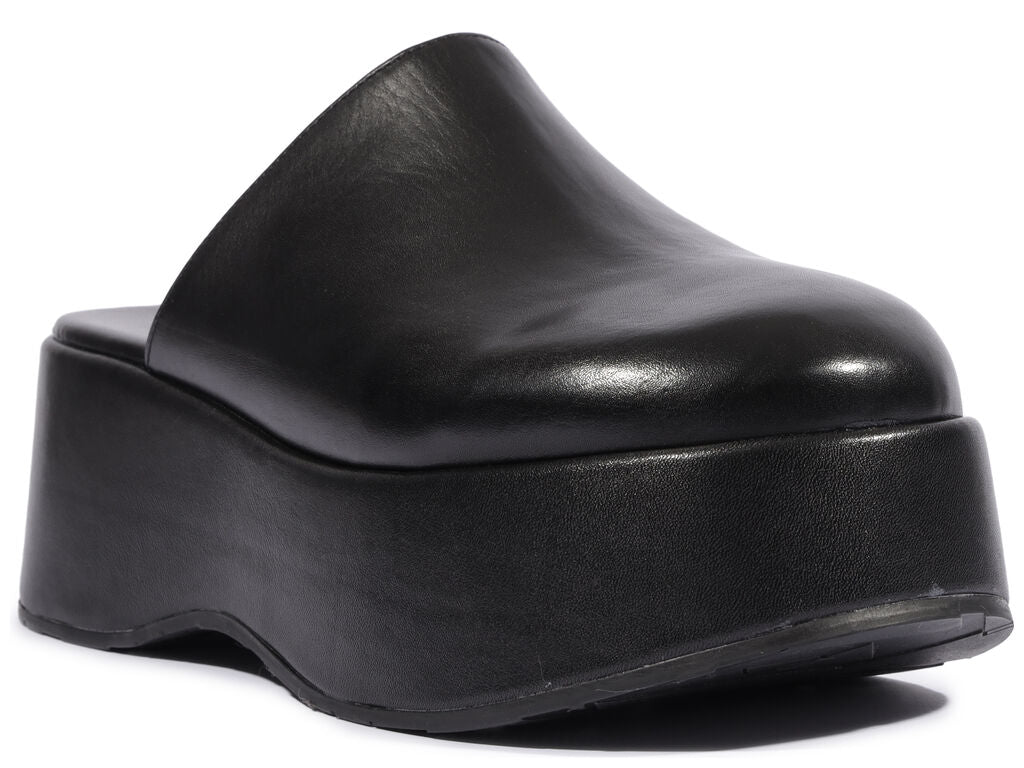 Zueco negro alto Schutz