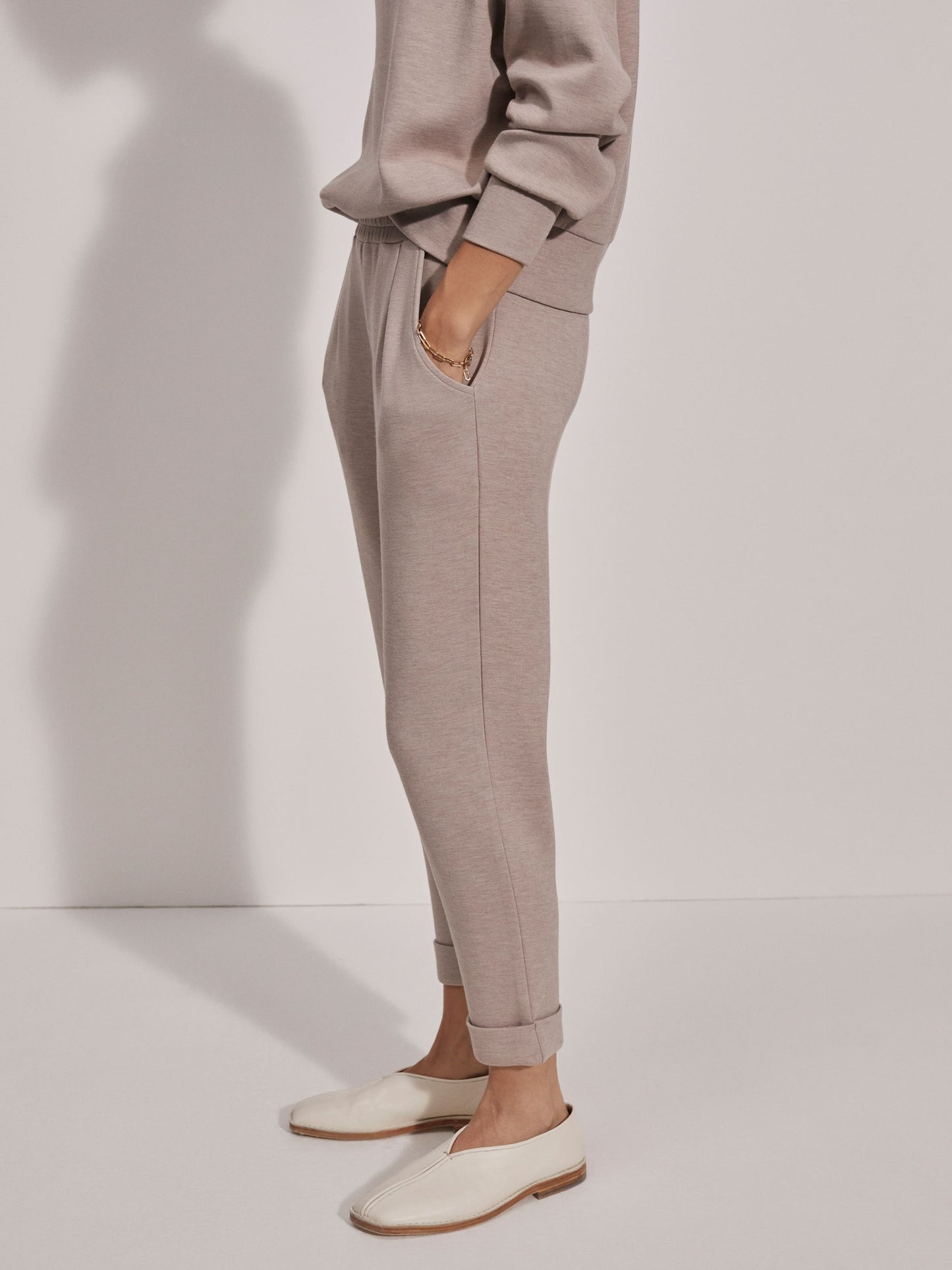 Pantalón rolled cuffed 25 taupe Varley