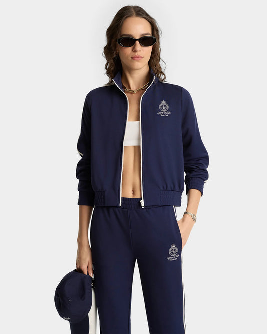 Campera Crown Tennis Elio Track azul navy Sporty & Rich