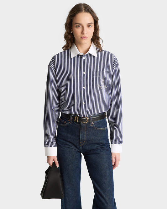 Camisa celeste claro Vendome Oversized Sporty & Rich