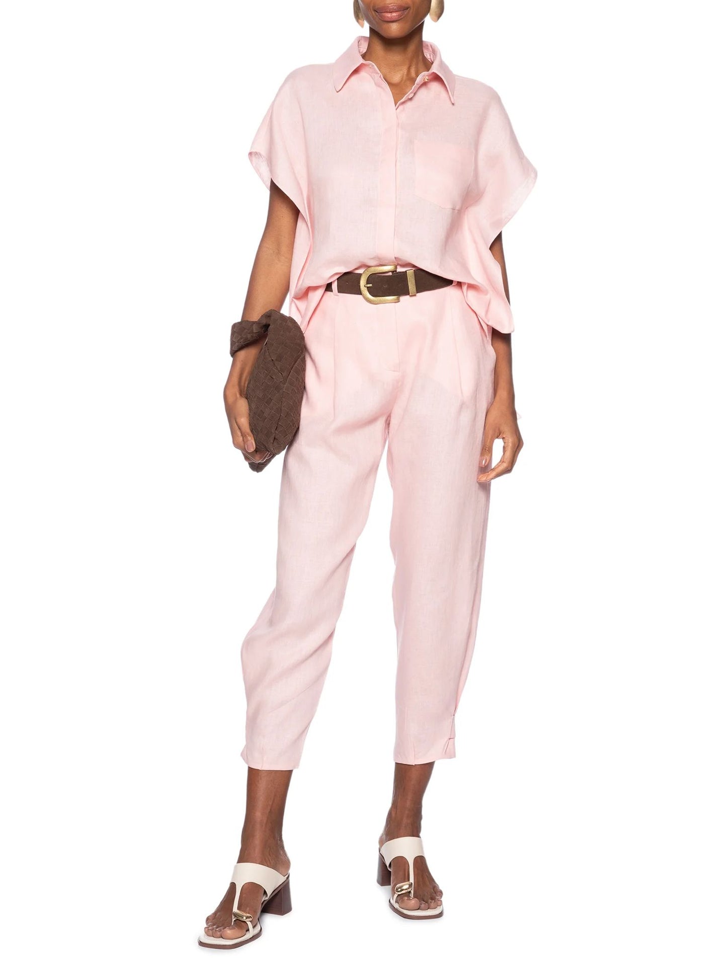 Camisa Mariah rosa claro Le Lis Blanc