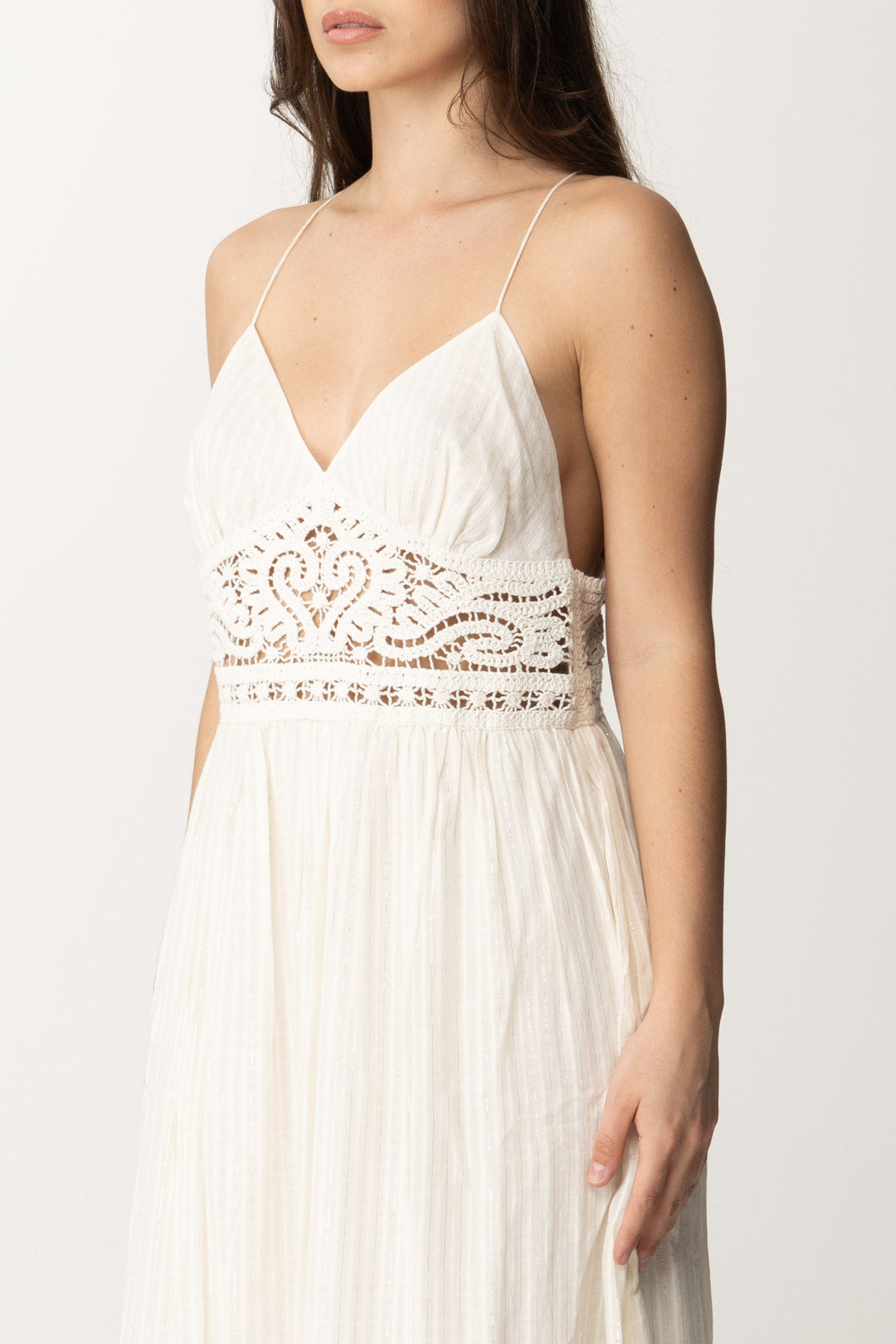 Vestido largo crochet Twinset