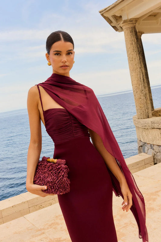 Chal Tosca burdeos Lady Pipa