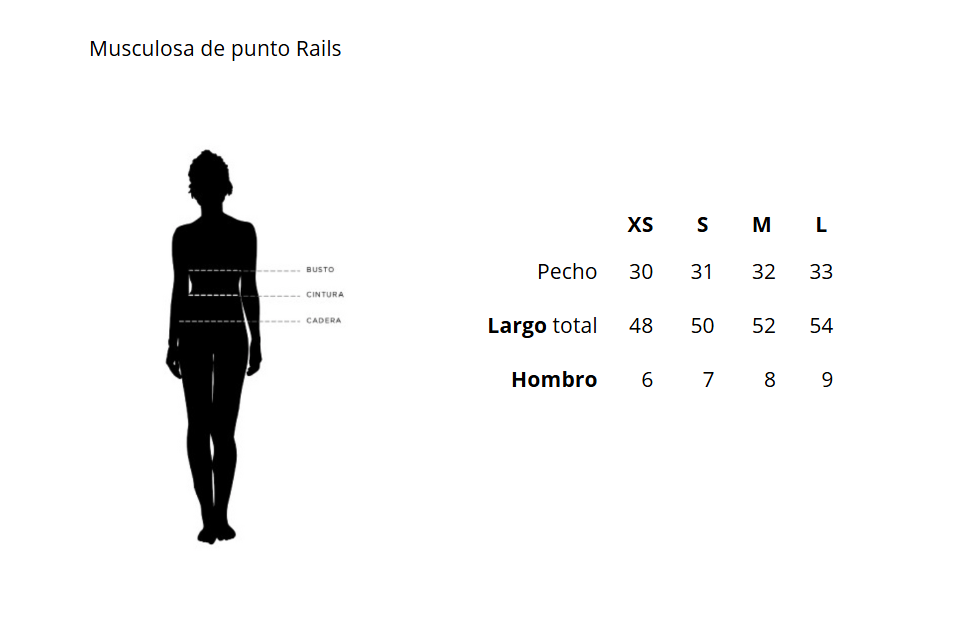 Musculosa de punto Rails