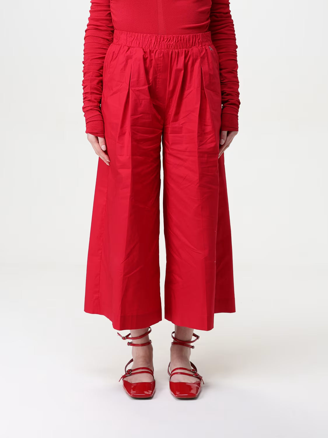 Pantalón de popelina con pinzas Rosi Twinset