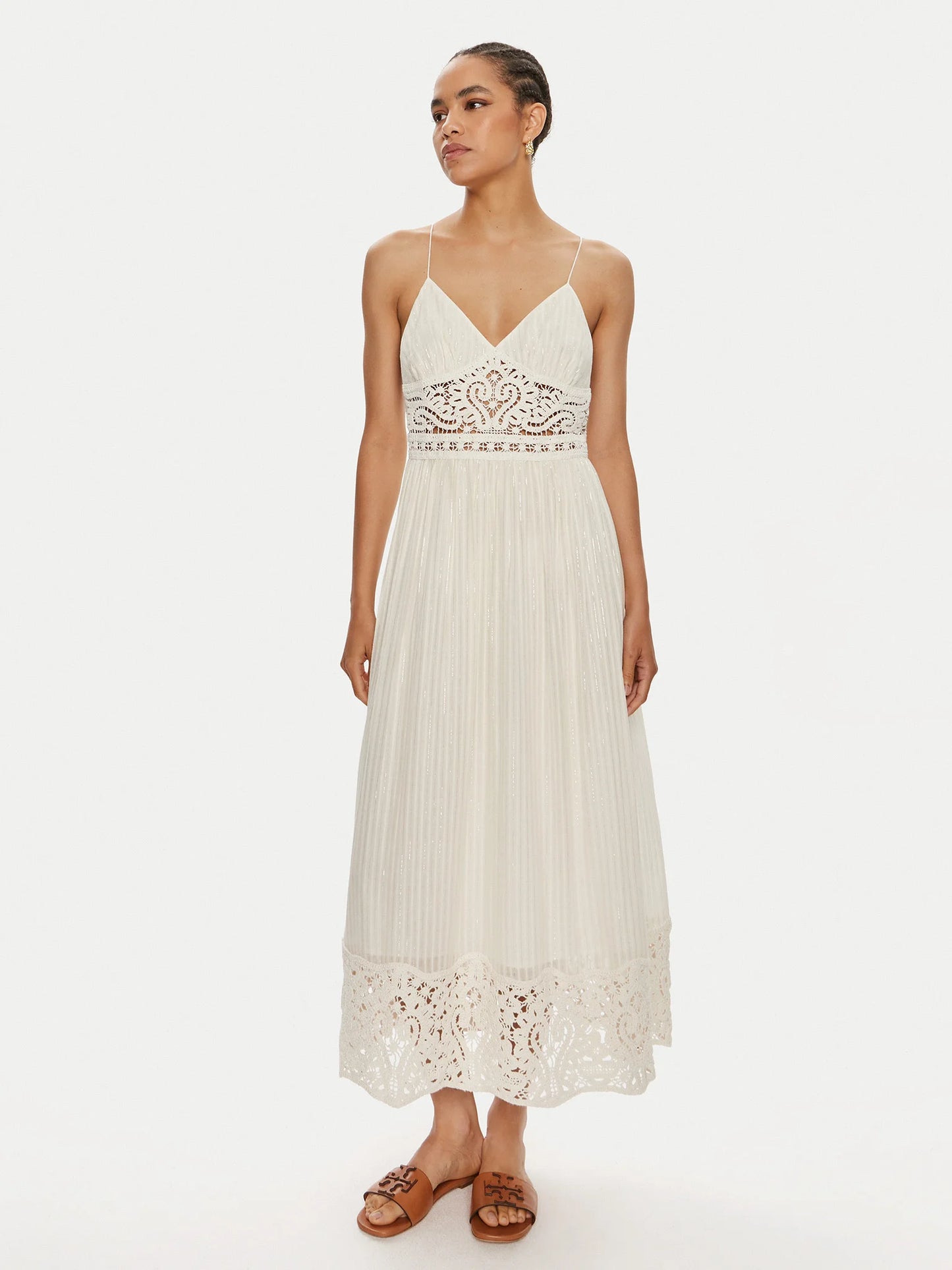 Vestido largo crochet Twinset