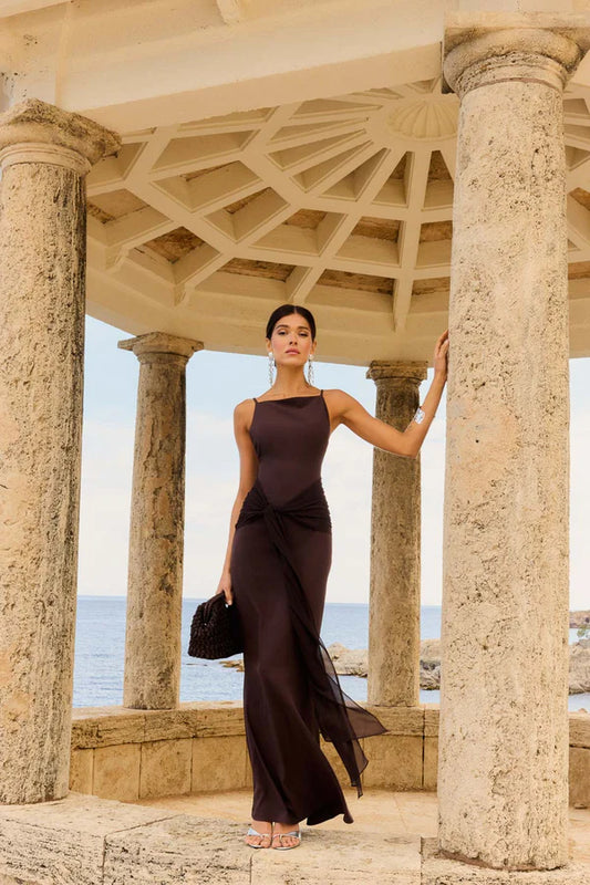 Vestido Cadaques chocolate Lady Pipa